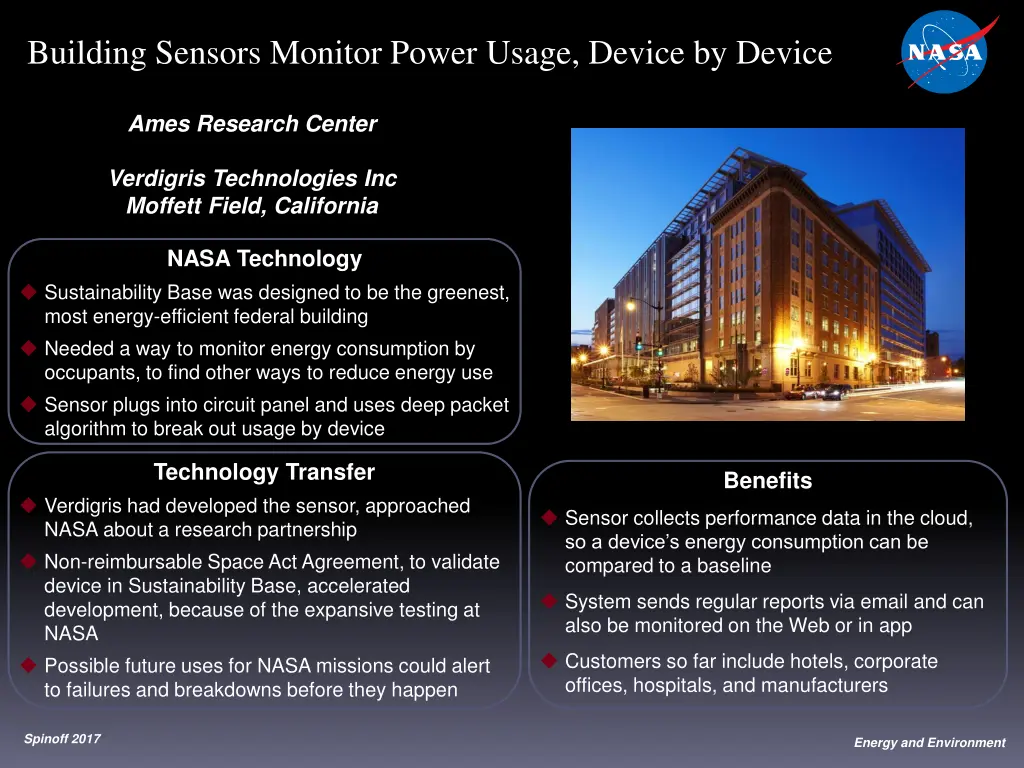 building sensors monitor power usage device