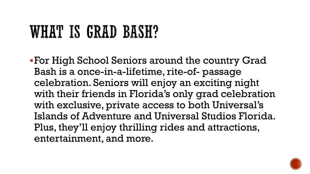 what is grad bash