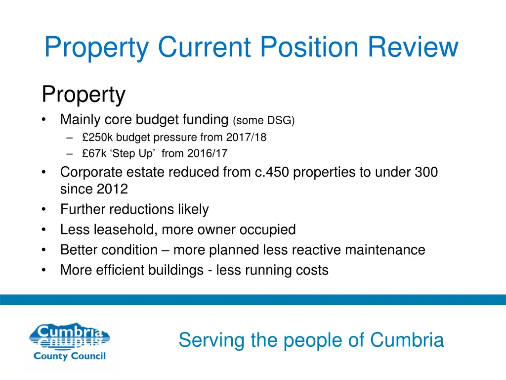 property current position review