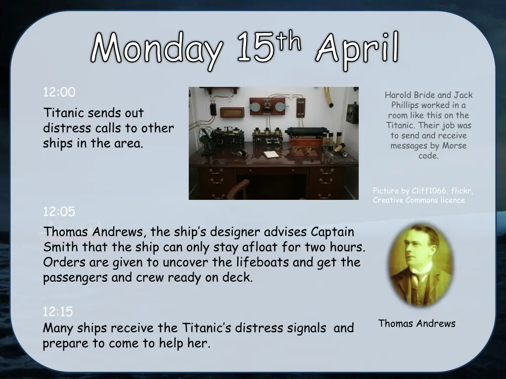 monday 15 th april