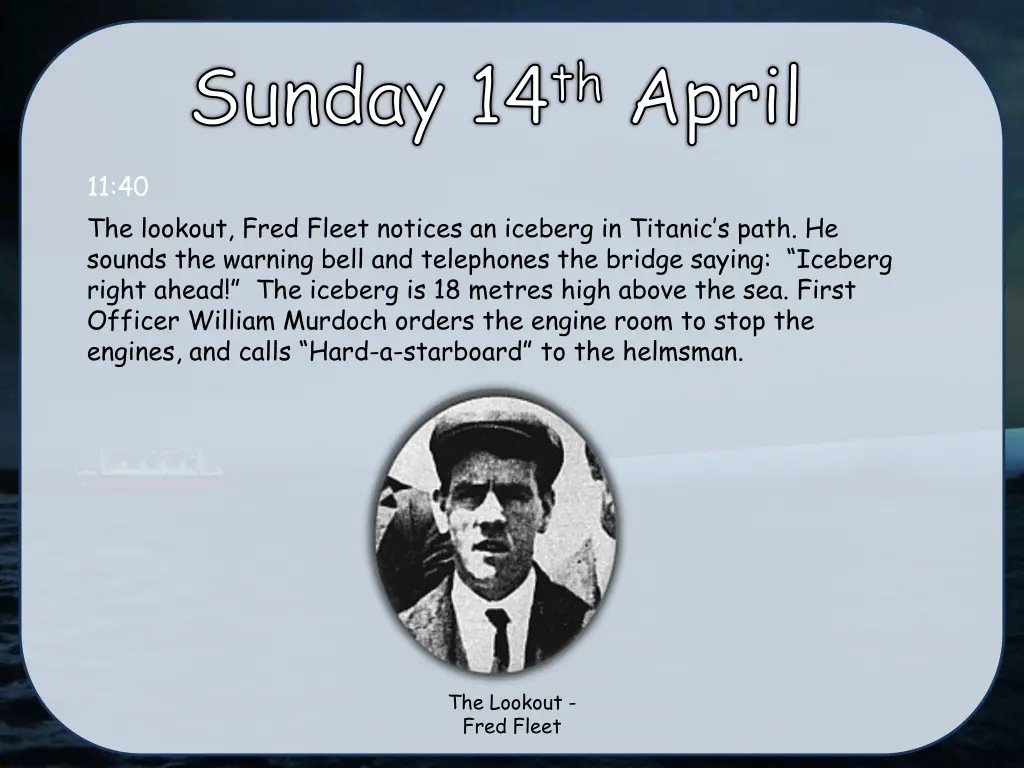 sunday 14 th april