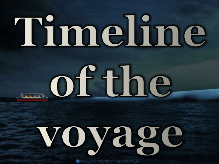 timeline of the voyage