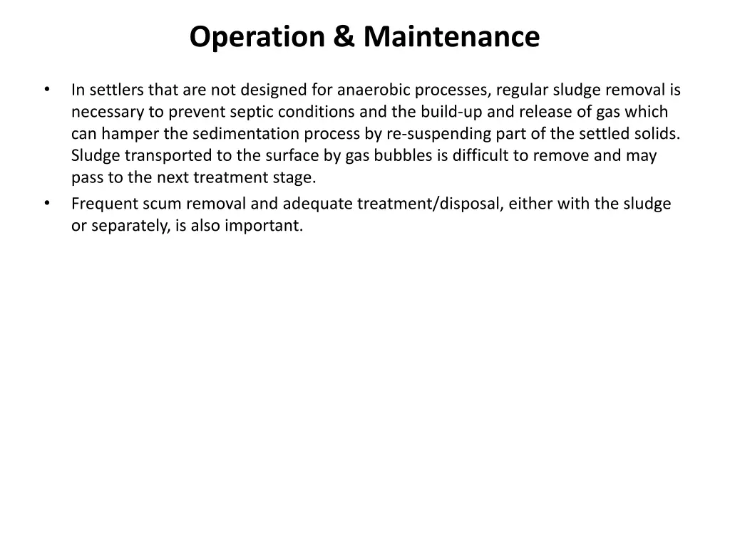 operation maintenance