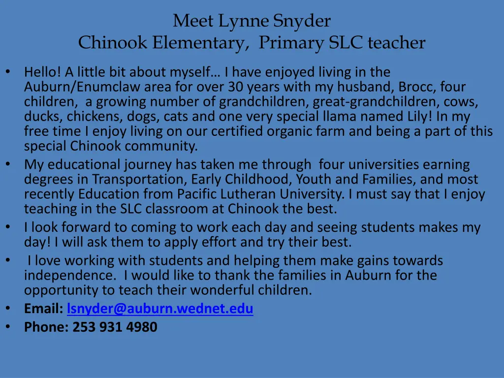 meet lynne snyder