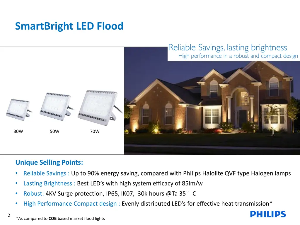 smartbright led flood