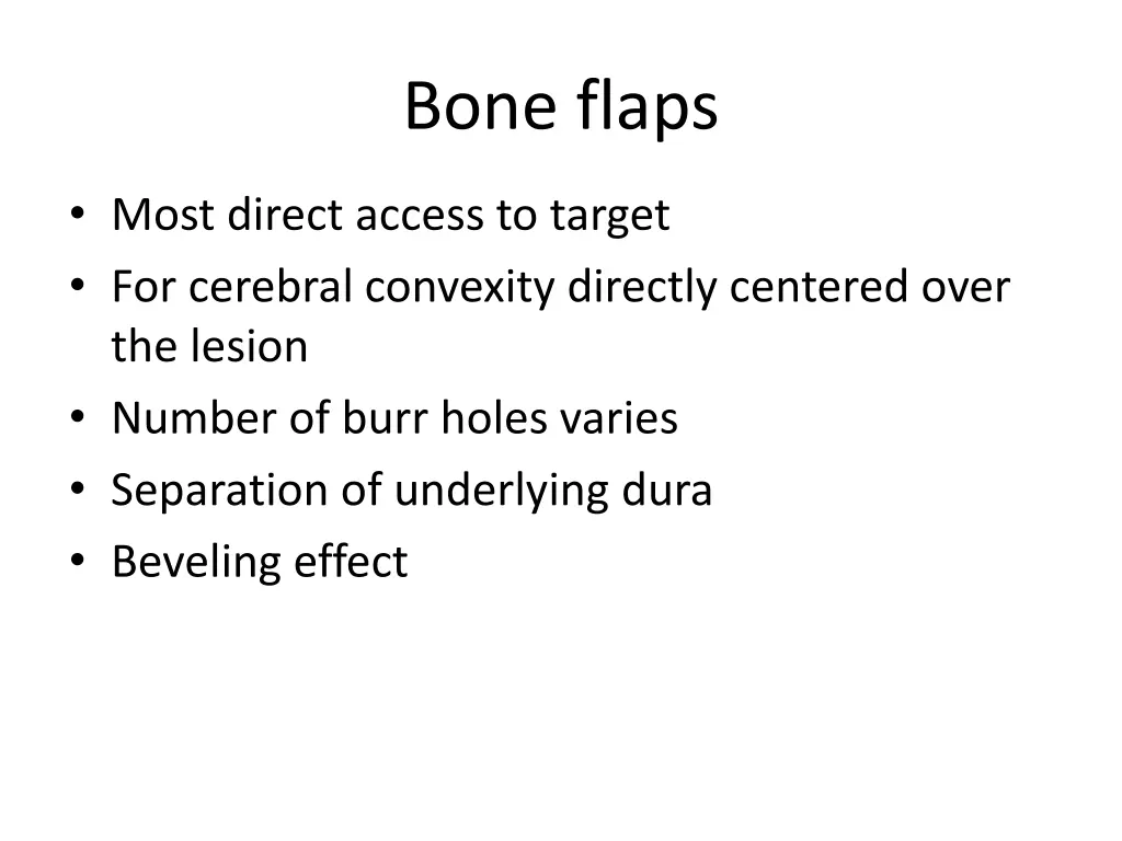 bone flaps