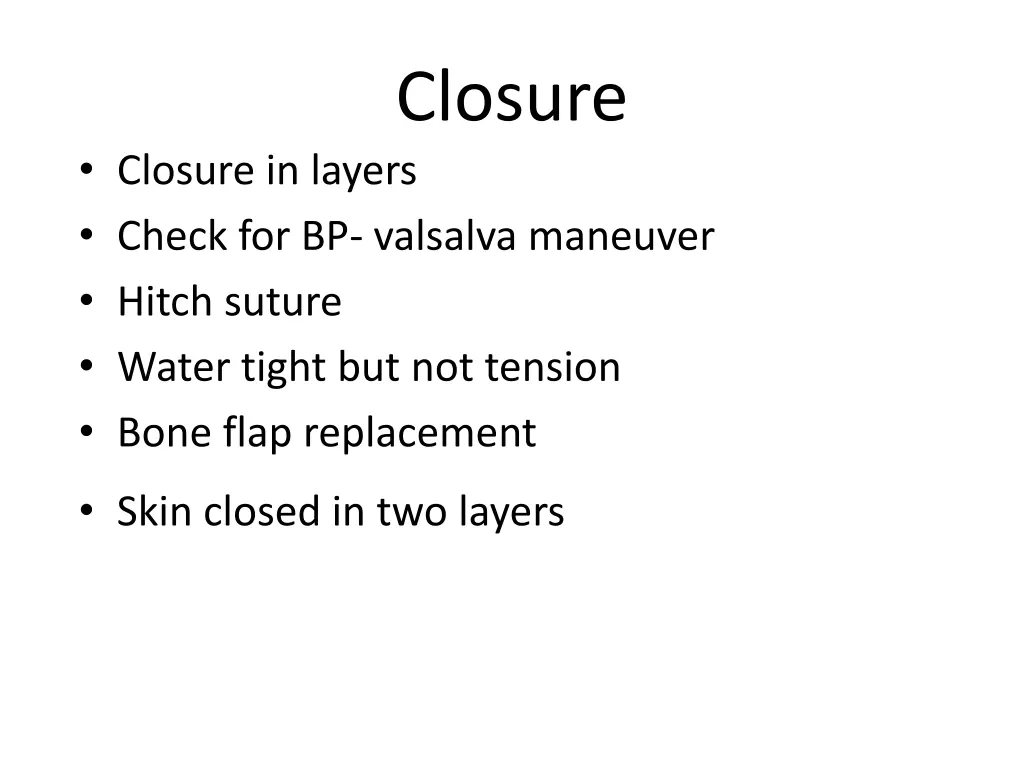 closure