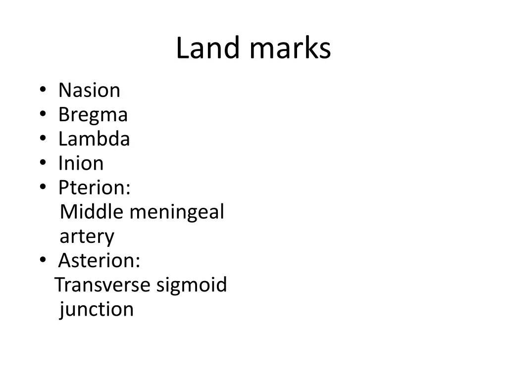 land marks