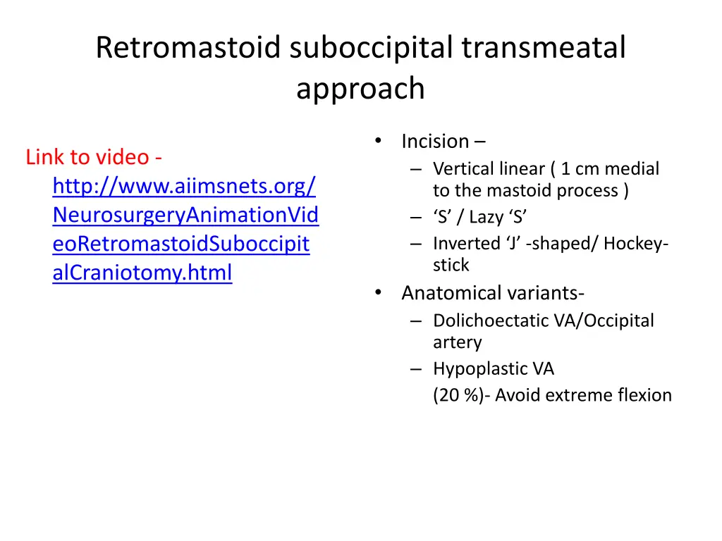 retromastoid suboccipital transmeatal approach 1