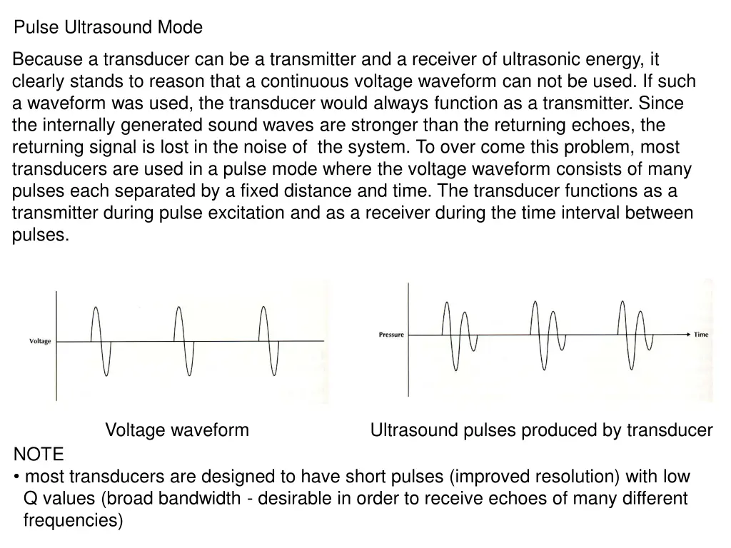 pulse ultrasound mode