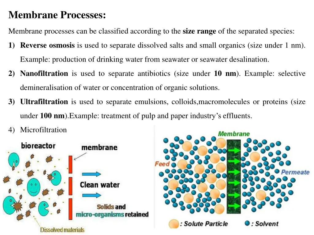 membrane processes