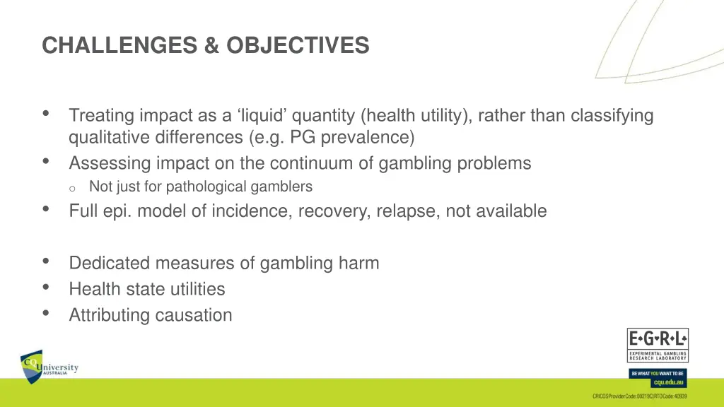 challenges objectives