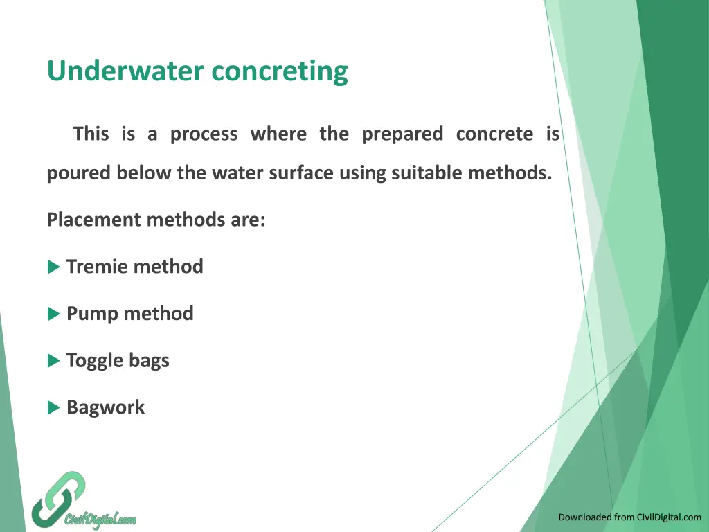 underwater concreting