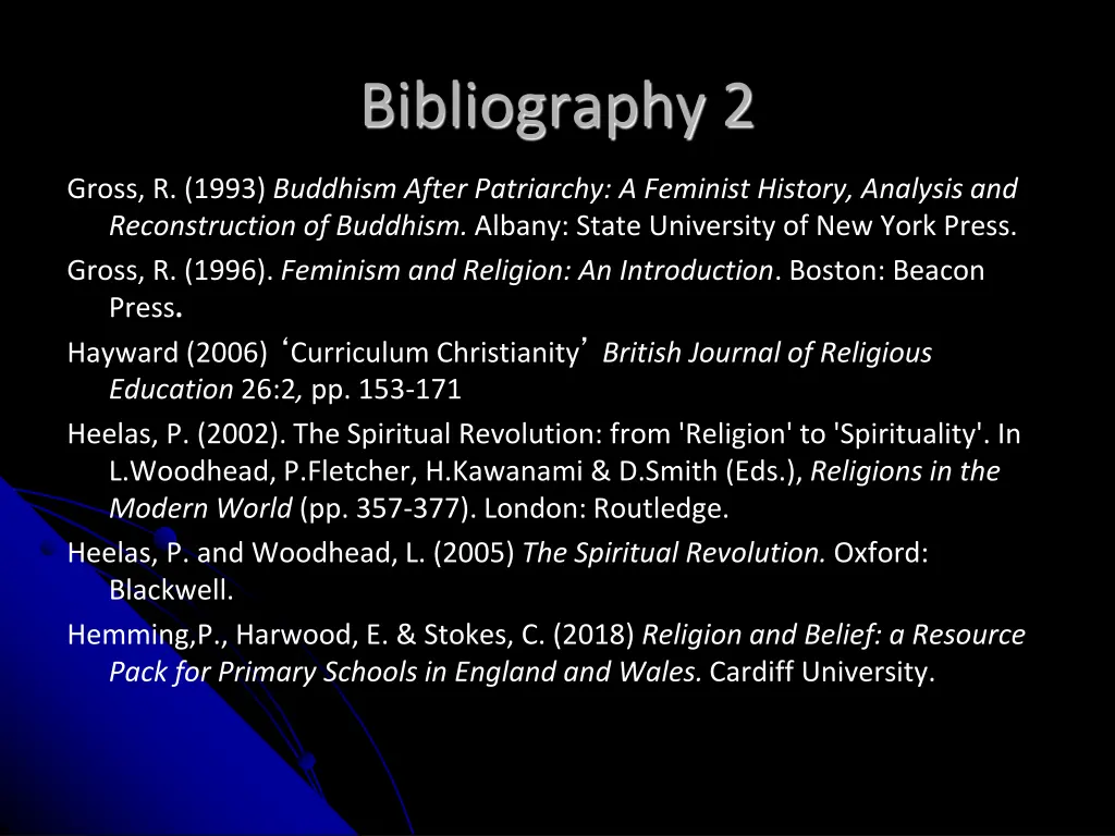 bibliography 2