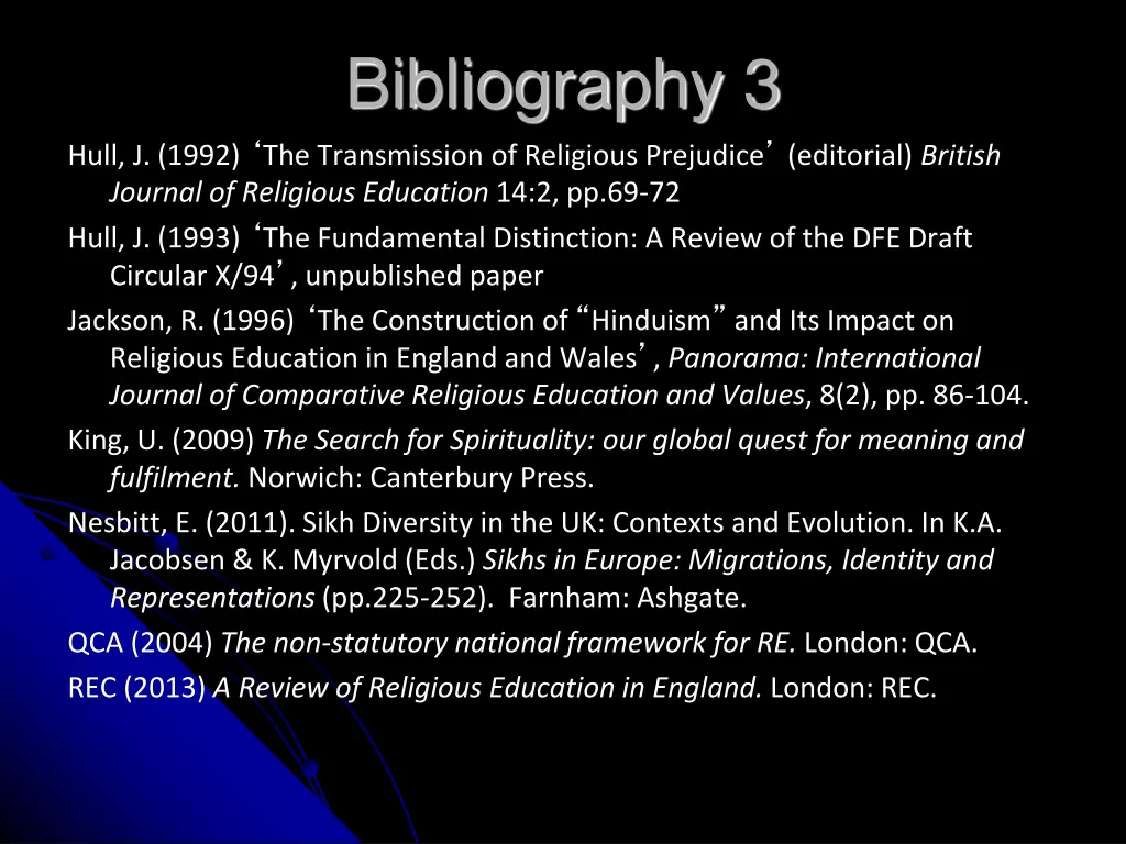 bibliography 3