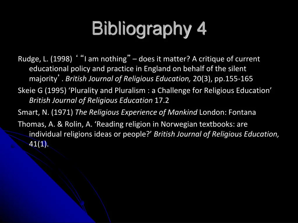 bibliography 4