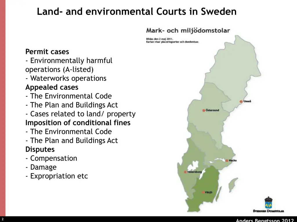 land and environmental courts in sweden