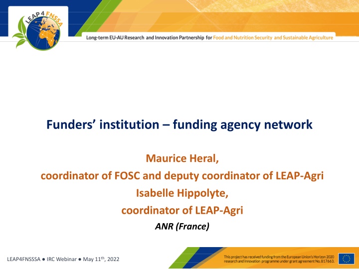 funders institution funding agency network