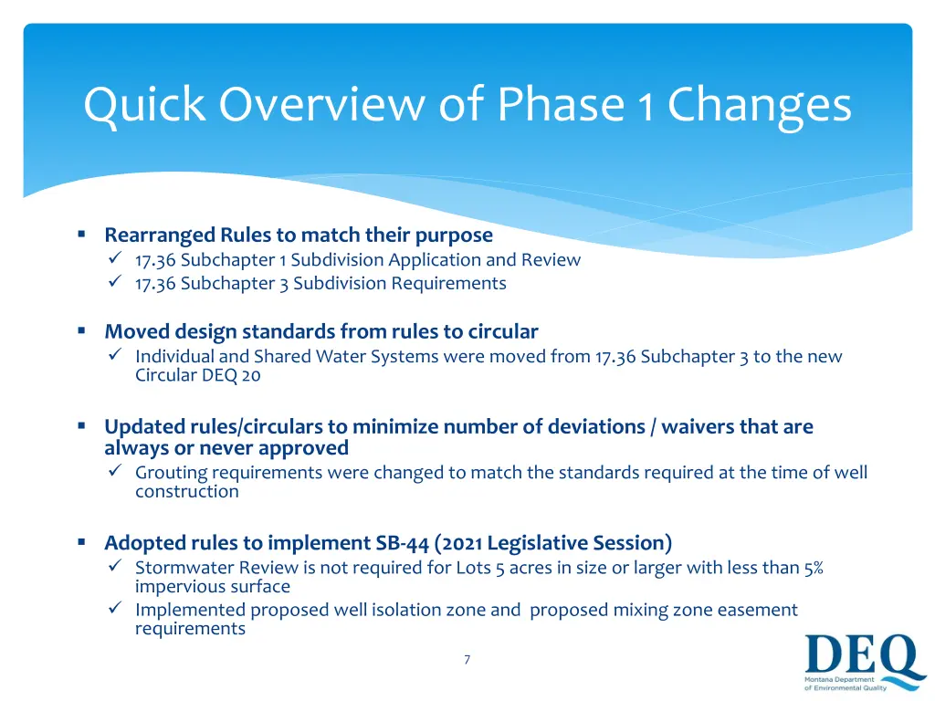 quick overview of phase 1 changes