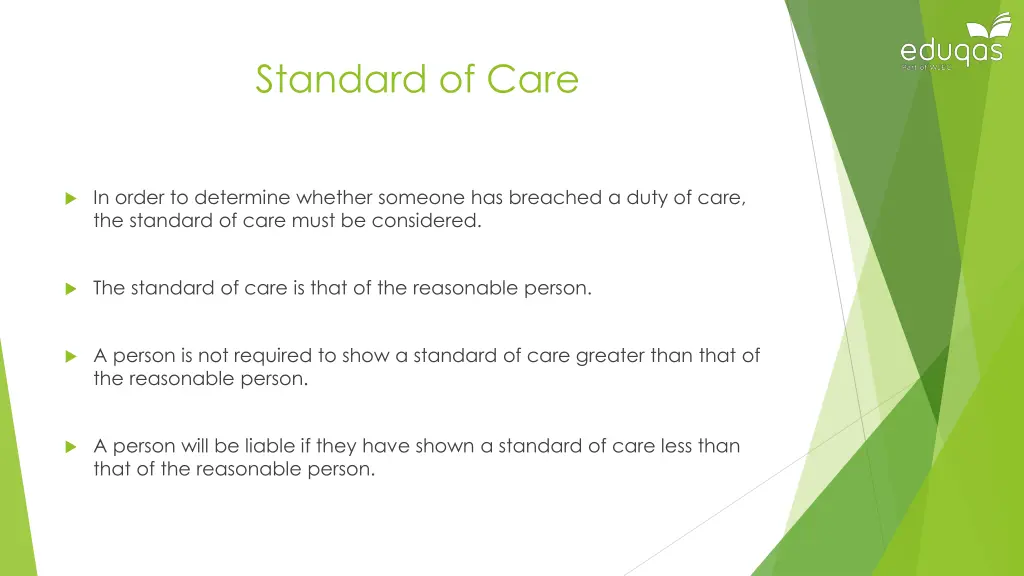 standard of care