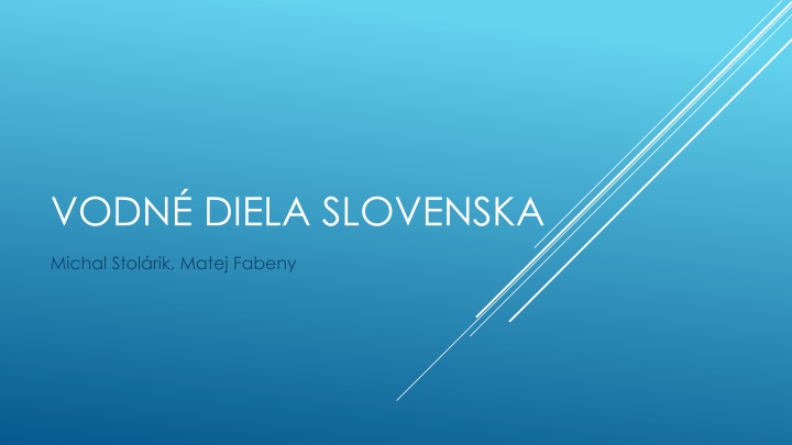 vodn diela slovenska