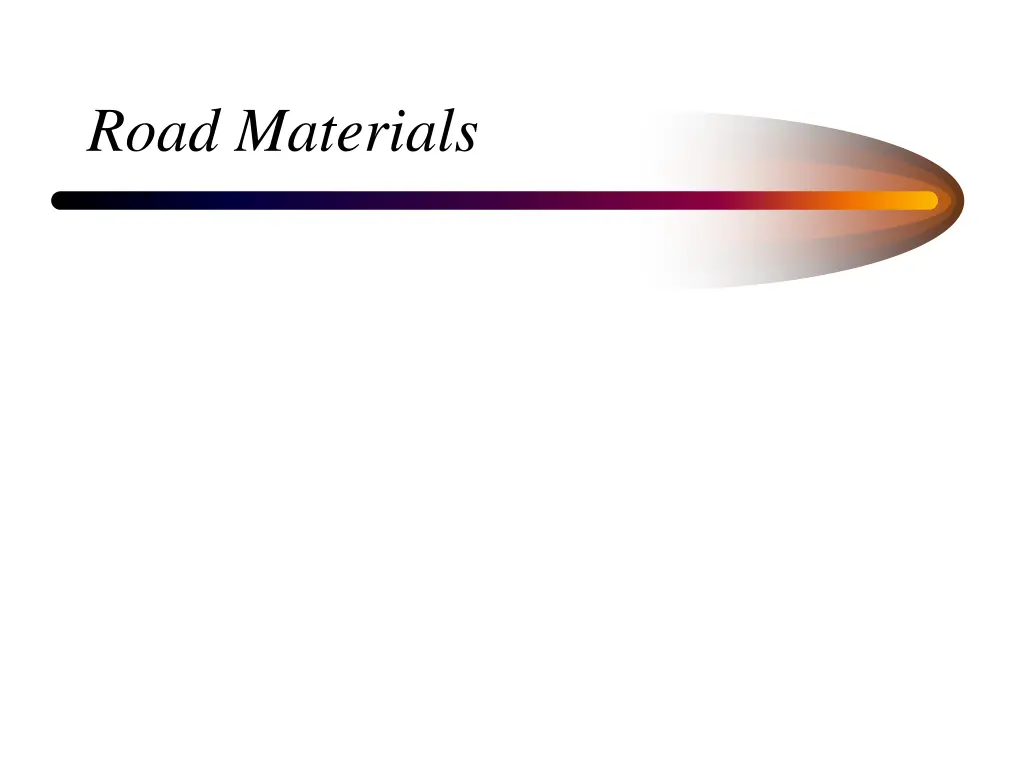 road materials