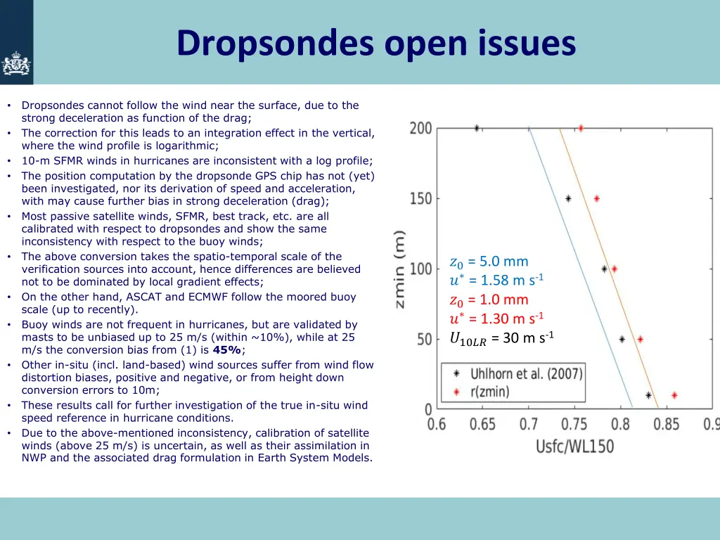 dropsondes open issues