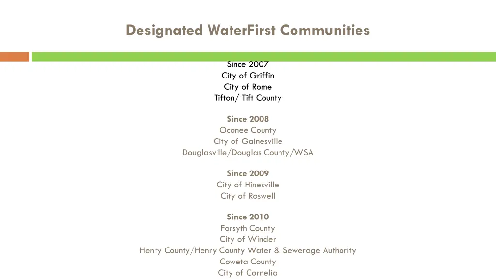 designated waterfirst communities 1