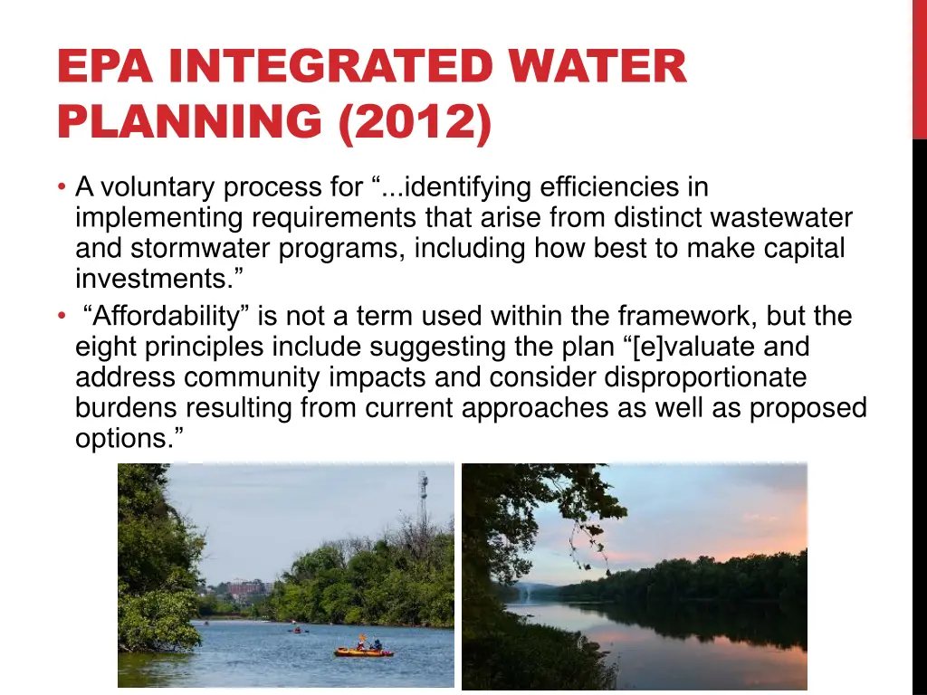 epa integrated water planning 2012