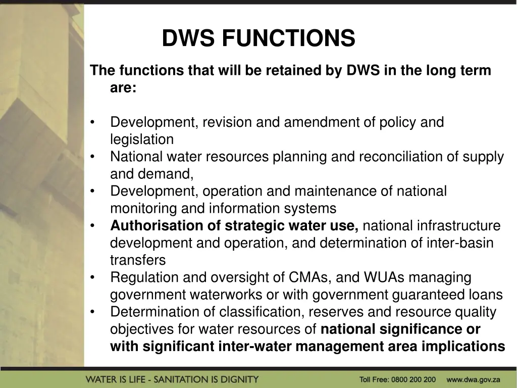 dws functions 1