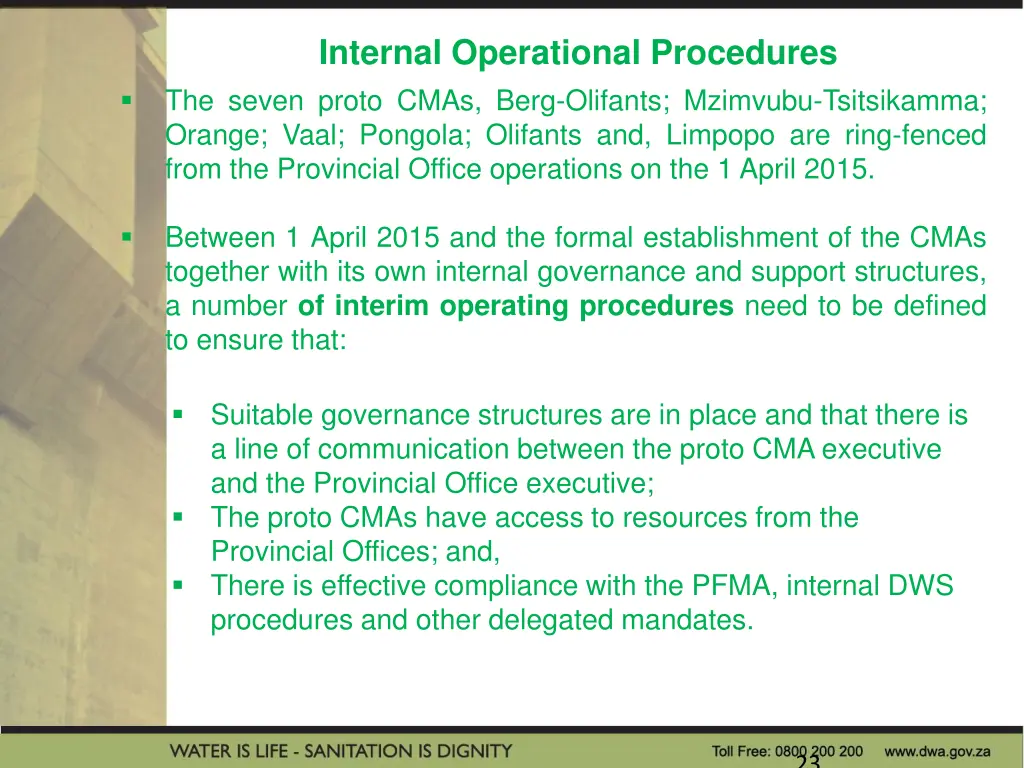 internal operational procedures the seven proto