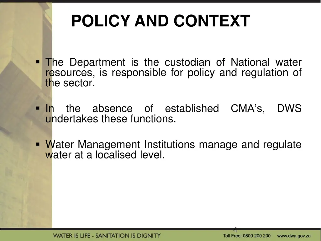 policy and context