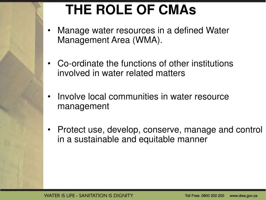 the role of cmas