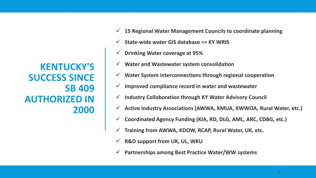 15 regional water management councils