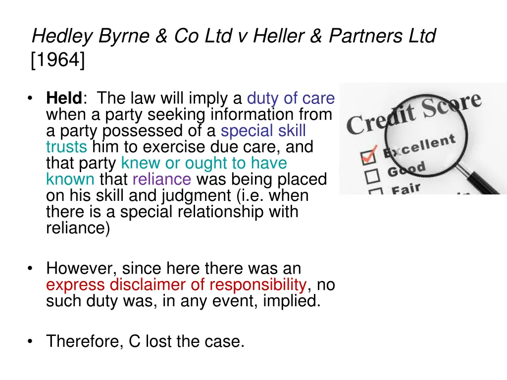 hedley byrne co ltd v heller partners ltd 1964 1