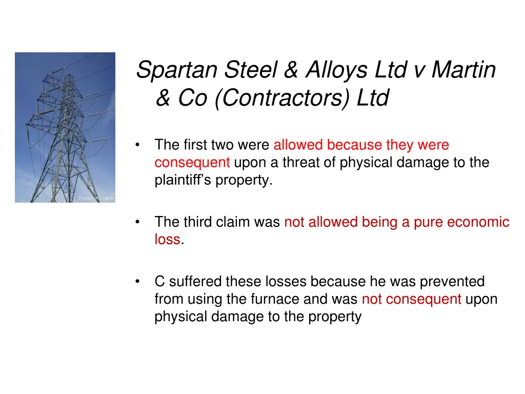 spartan steel alloys ltd v martin co contractors 1