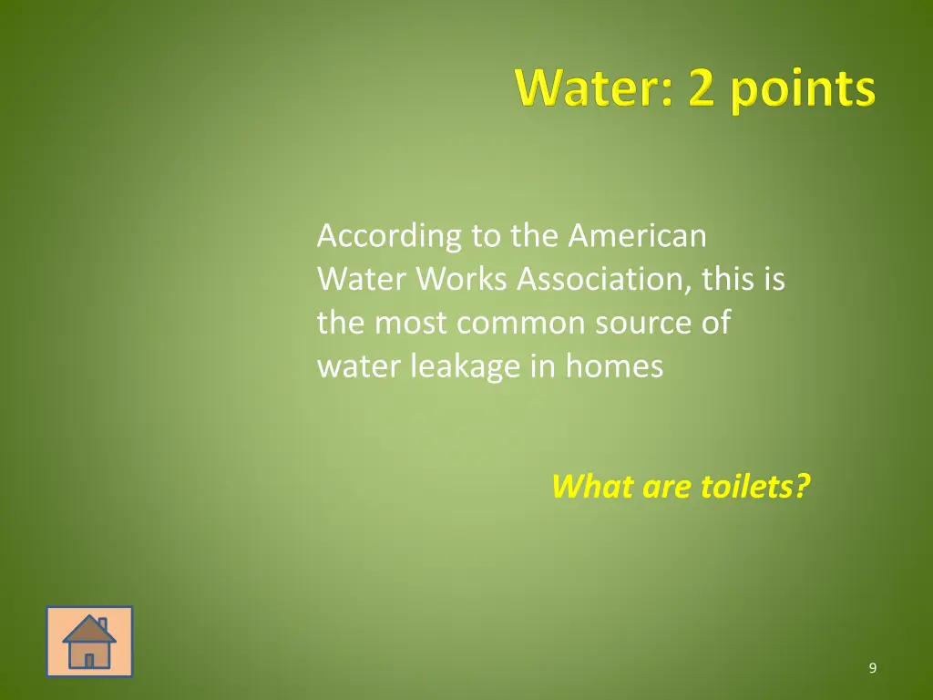 according to the american water works association