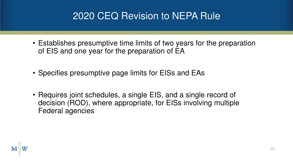 2020 ceq revision to nepa rule