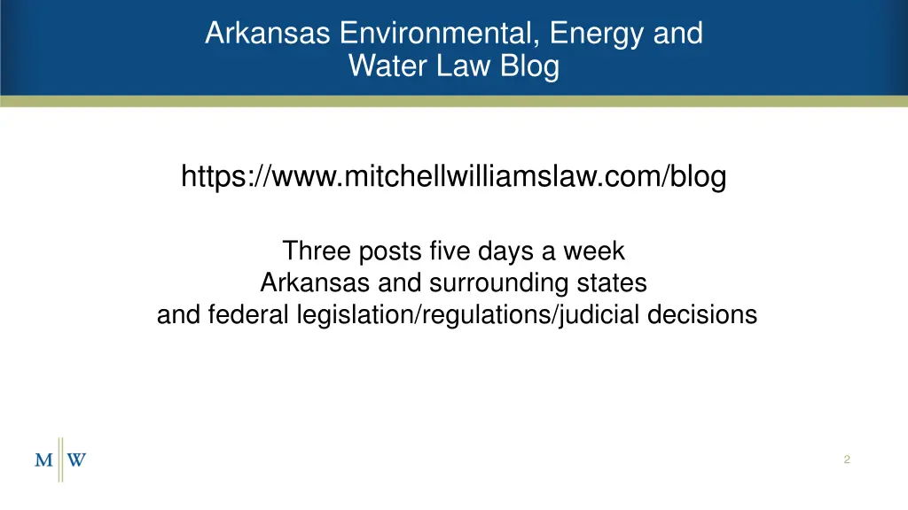 arkansas environmental energy and water law blog