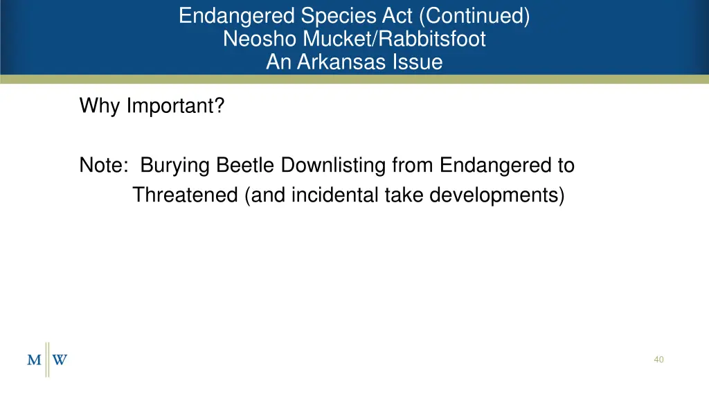 endangered species act continued neosho mucket 2