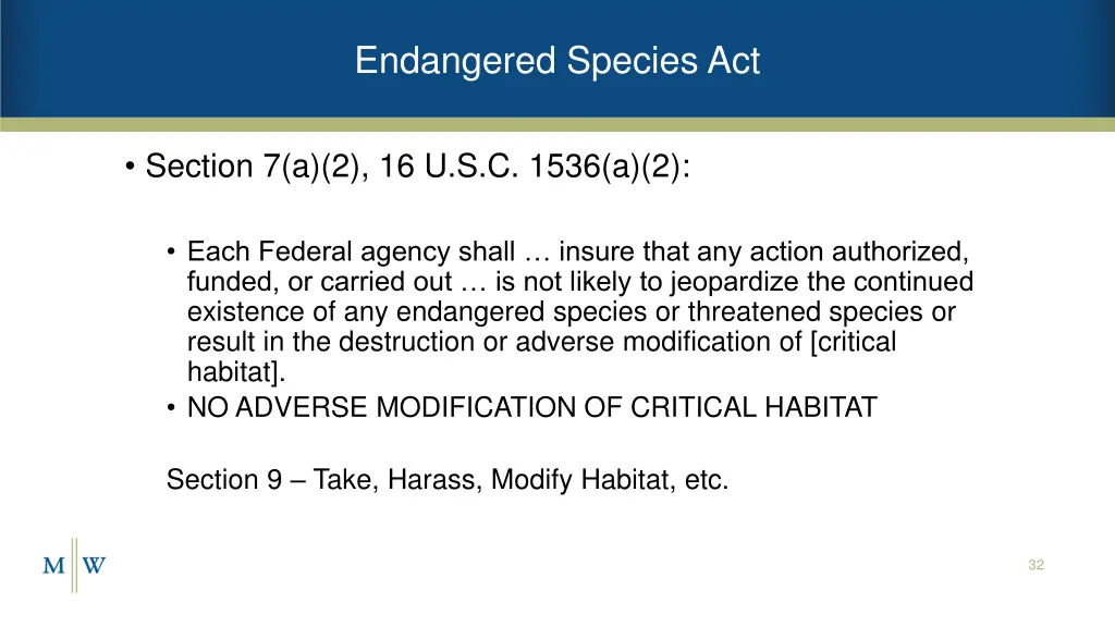 endangered species act