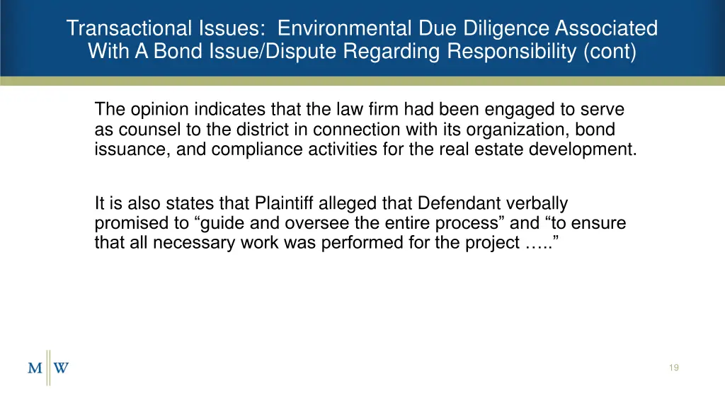 transactional issues environmental due diligence 2