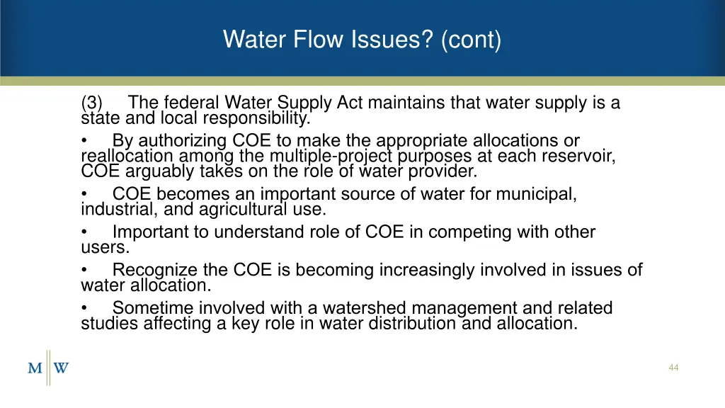 water flow issues cont 1