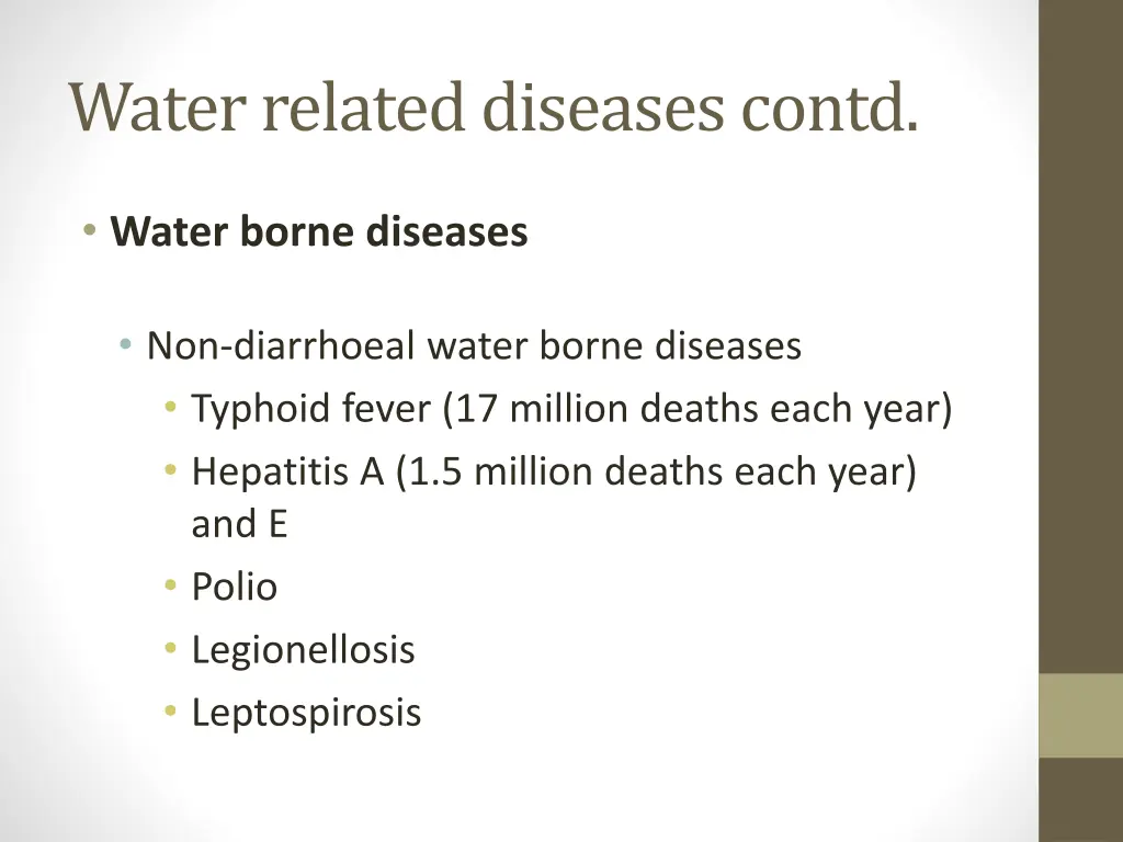 water related diseases contd 2