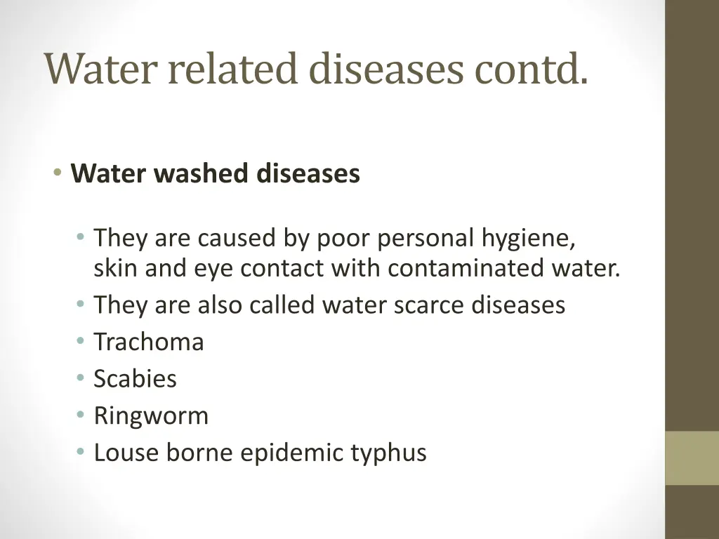 water related diseases contd 3