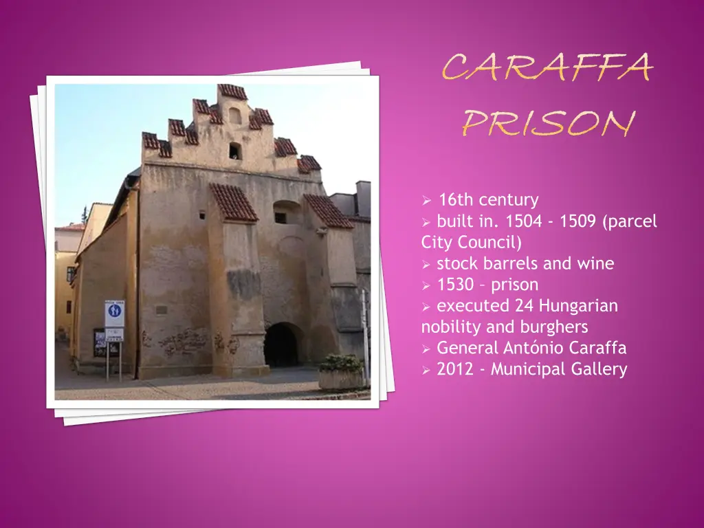 caraffa caraffa prison prison