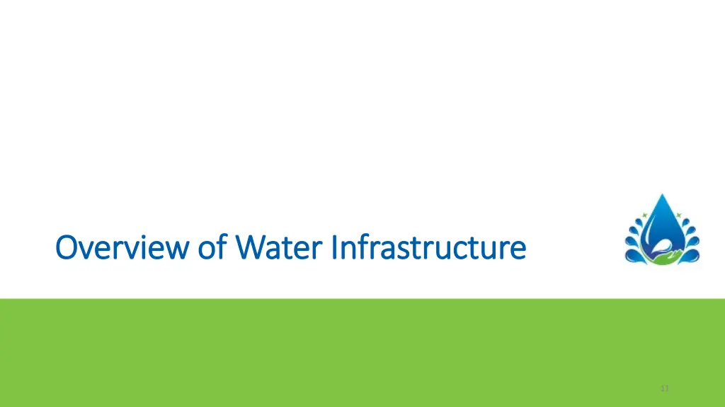 overview of water infrastructure overview