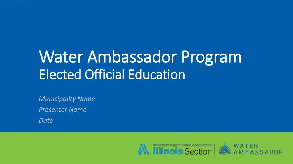 water ambassador program water ambassador program