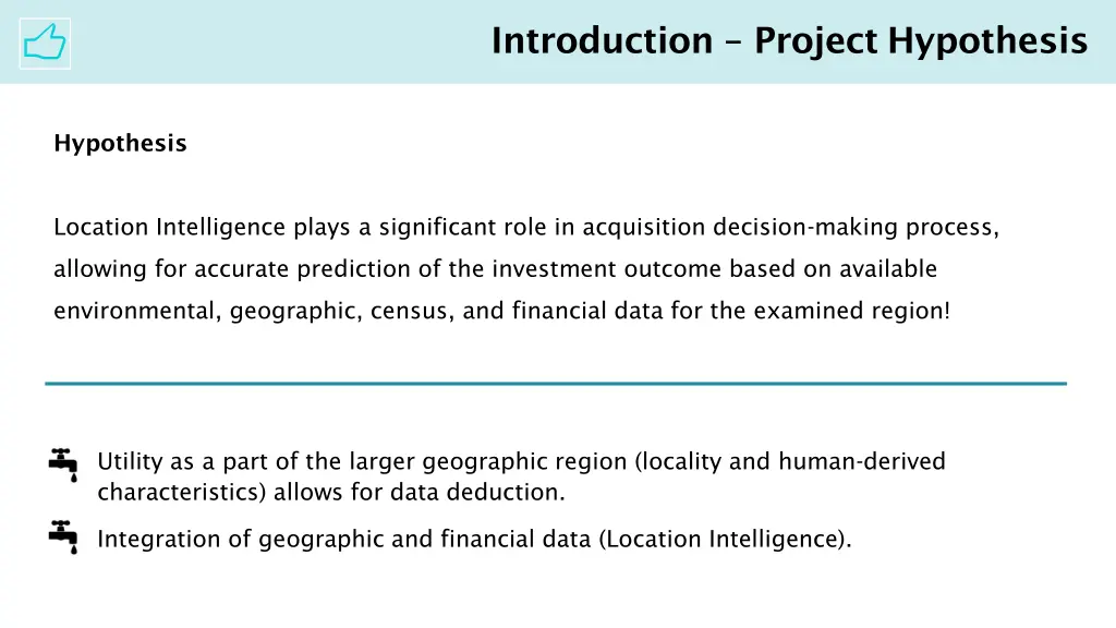 introduction project hypothesis