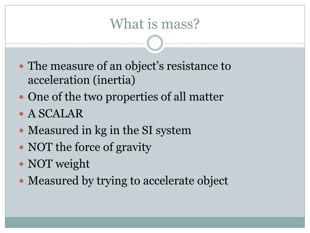 what is mass